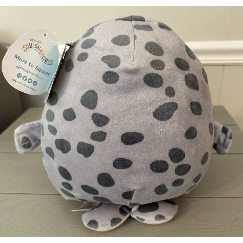 NEW Squishmallow Isis the Spotted Seal 10" Gray Soft Plush KellyToys WITH TAG - Picture 6 of 8